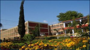 Front view of Govt. College Pabla building with B.Ed admission 2025 announcement banner