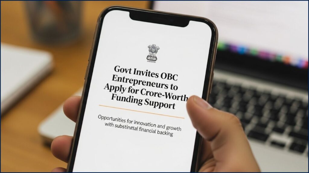 Govt Invites OBC Entrepreneurs to Apply for Crore-Worth Funding Support