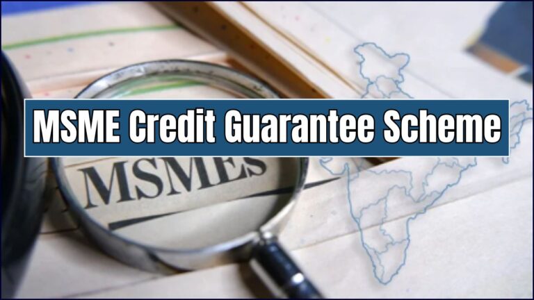MSME Credit Guarantee Scheme