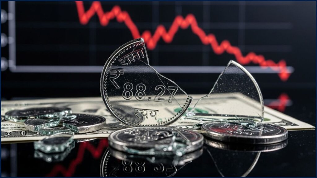 Rupee Crashes to Record Low of ₹88.27 Against Dollar: Check Details 1 Rupee Crashes to Record Low of ₹88.27 Against Dollar