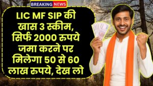 LIC MF SIP: एलआईसी की खास 3 स्कीम, सिर्फ 2000 रुपये जमा करने पर मिलेगा 50 से 60 लाख रुपये, देख लो